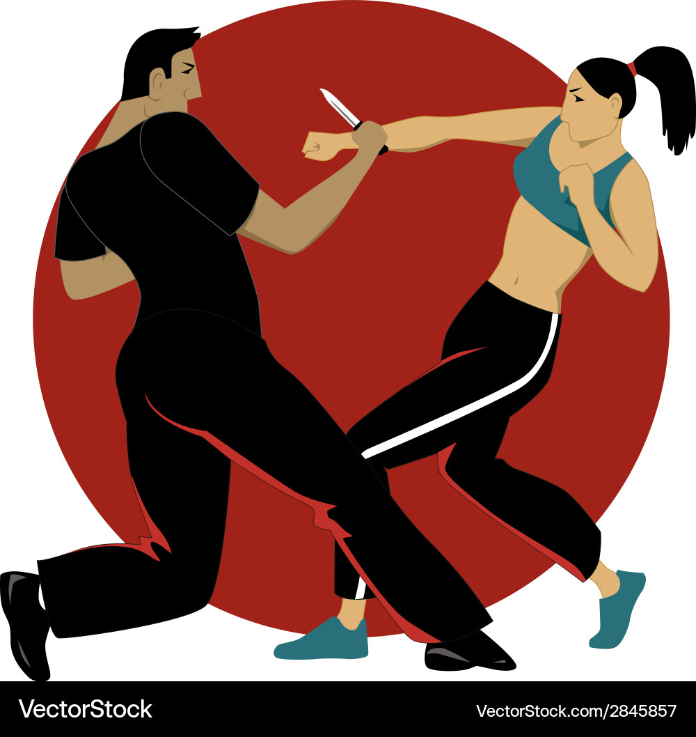 Self-defense for women Royalty Free Vector Image