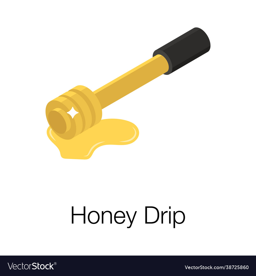 Honey drip Royalty Free Vector Image VectorStock