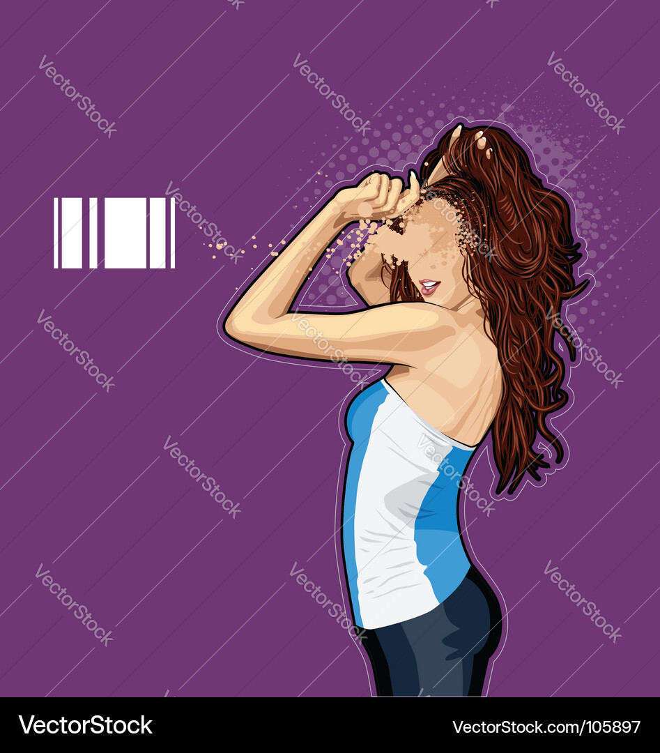 Cartoon girl Royalty Free Vector Image - VectorStock