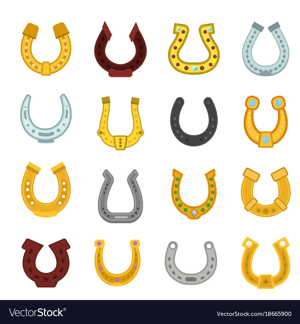 Uncategorized Lucky Symbol horseshoe luck horse hoof shoe lucky symbol vector image image