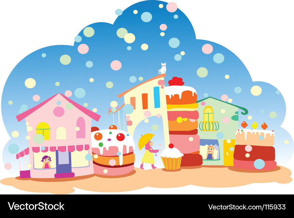 Candy land Royalty Free Vector Image - VectorStock