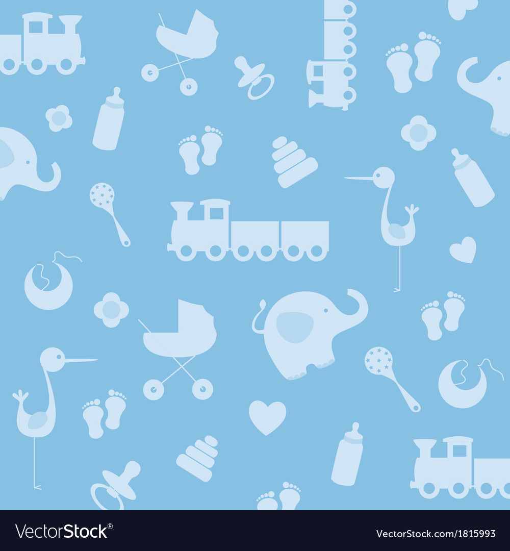 Background baby boy Vector Image by sbego - Image #1815993 - VectorStock