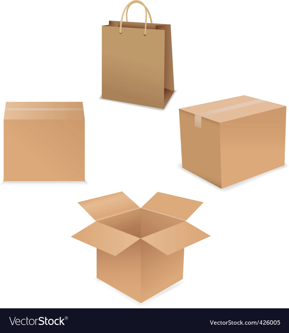 Download Shipping box Royalty Free Vector Image - VectorStock