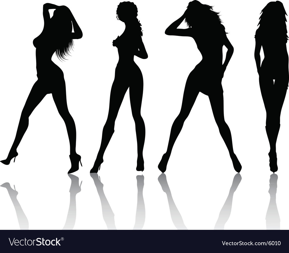 Sexy Females Royalty Free Vector Image Vectorstock