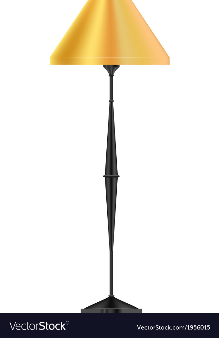 A yellow floor lamp Royalty Free Vector Image - VectorStock A yellow floor lamp Royalty Free Vector Image - VectorStock