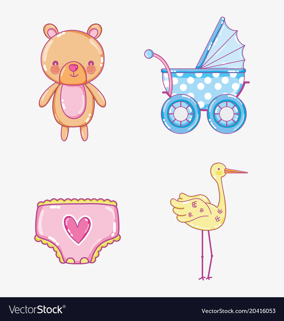cute baby cartoons collection royalty free vector image free baby cartoons
