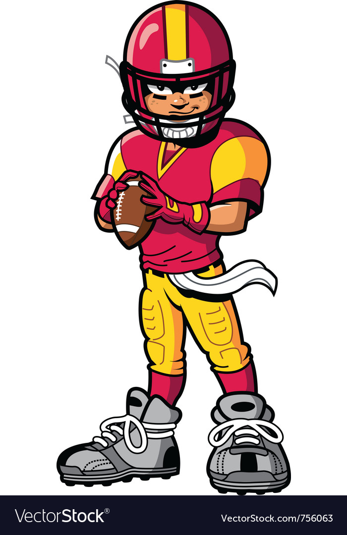 Football player Royalty Free Vector Image - VectorStock
