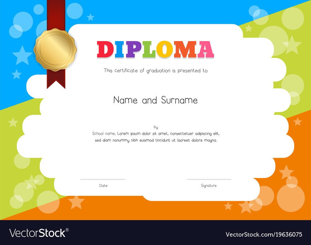 certificate template kids
