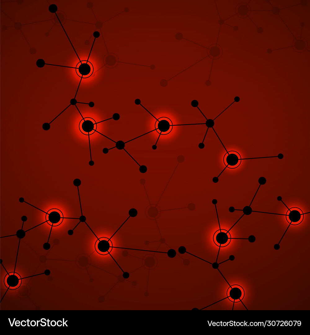 Abstract background molecules connected Royalty Free Vector