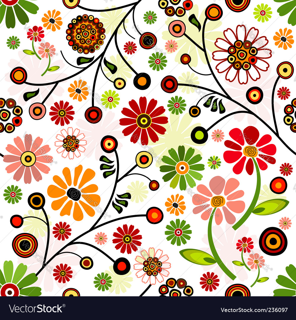 Floral Wallpaper floral wallpaper pattern royalty free vector image Floral Wallpaper floral wallpaper pattern royalty free vector image