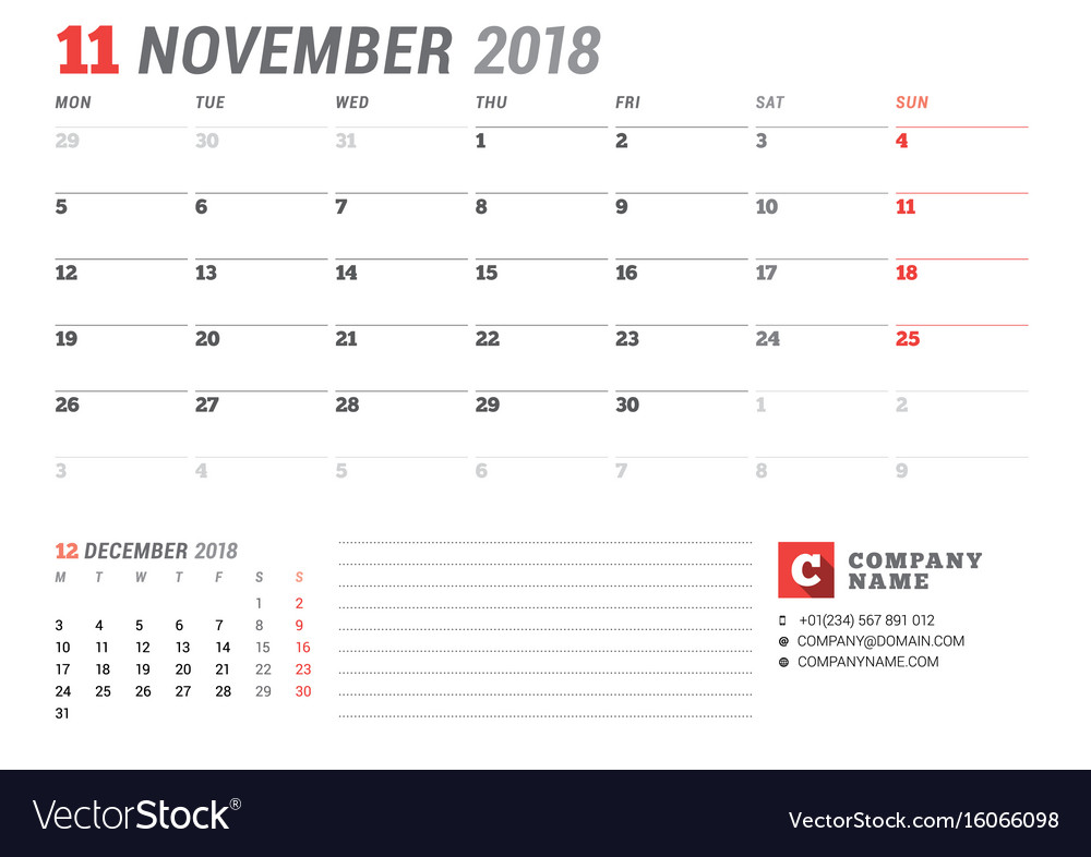 business calendar template