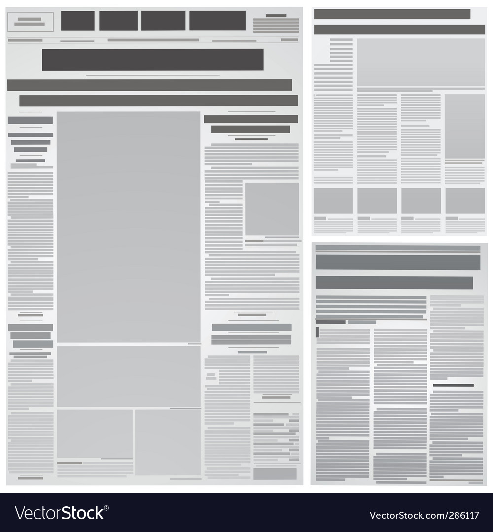 Newspaper Royalty Free Vector Image - VectorStock