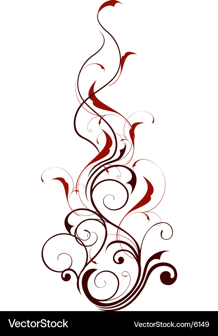 Floral vine graphic Royalty Free Vector Image - VectorStock