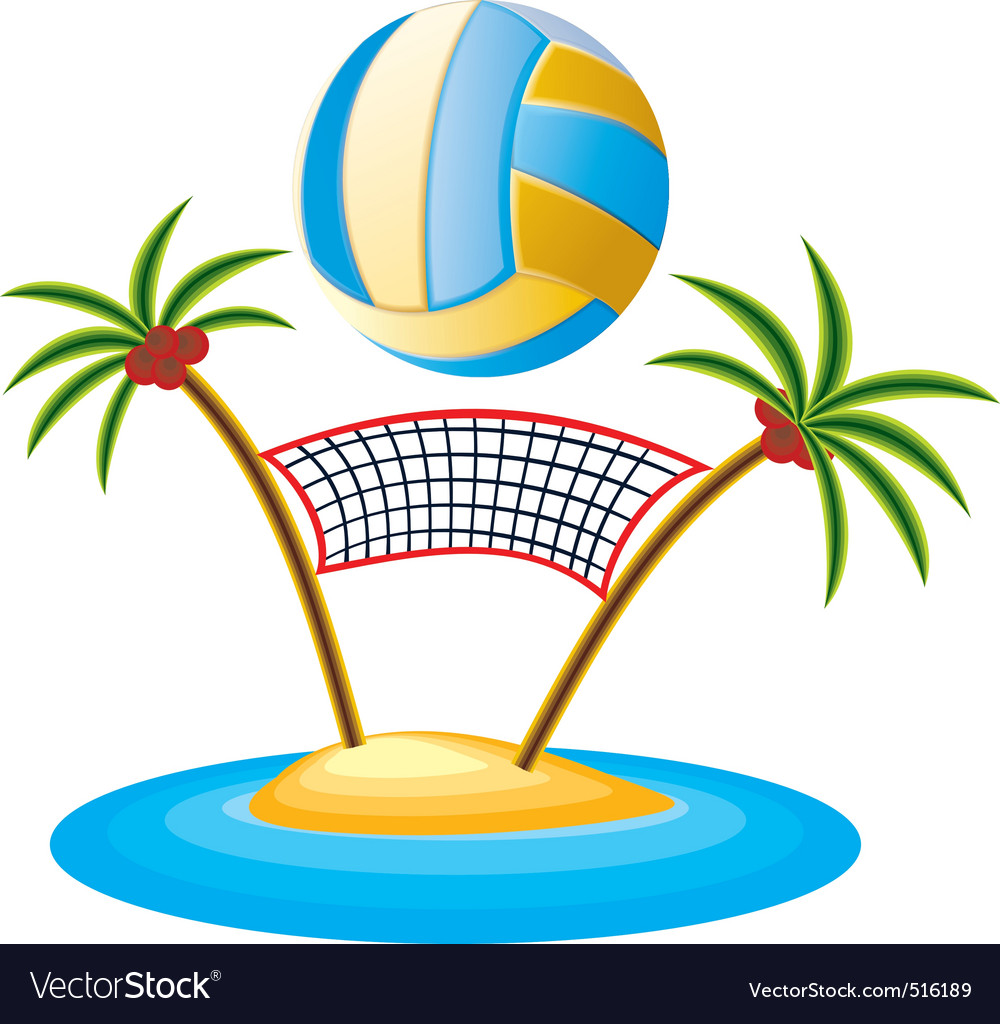 Download Beach volleyball Royalty Free Vector Image - VectorStock