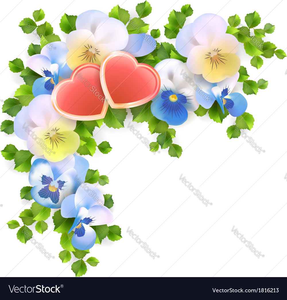 picture of flowers and hearts