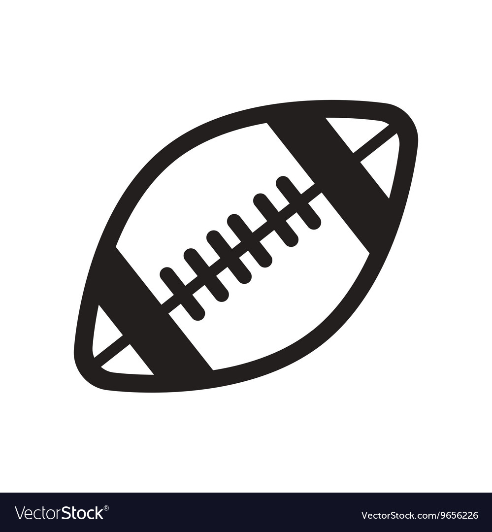Flat Icon In Black And White Style Rugby Ball Stock Images Page Everypixel