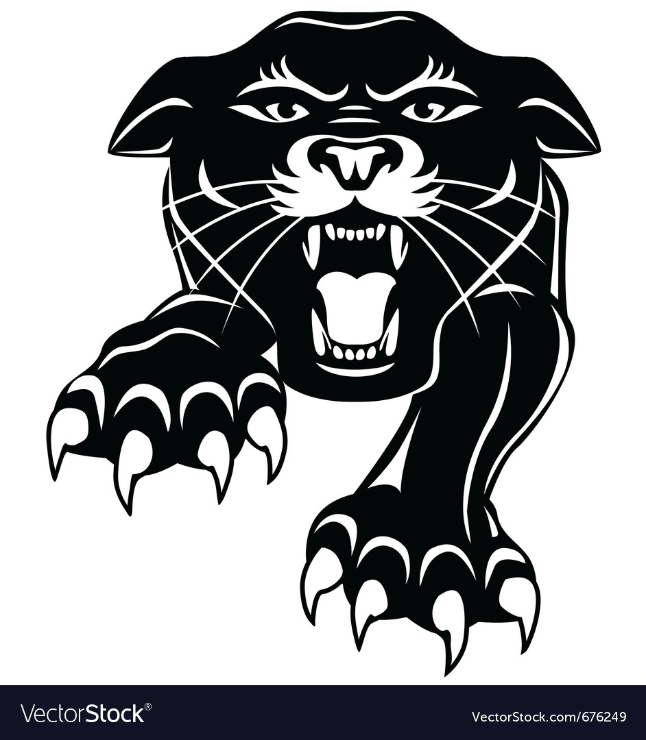 Black panther Royalty Free Vector Image - VectorStock