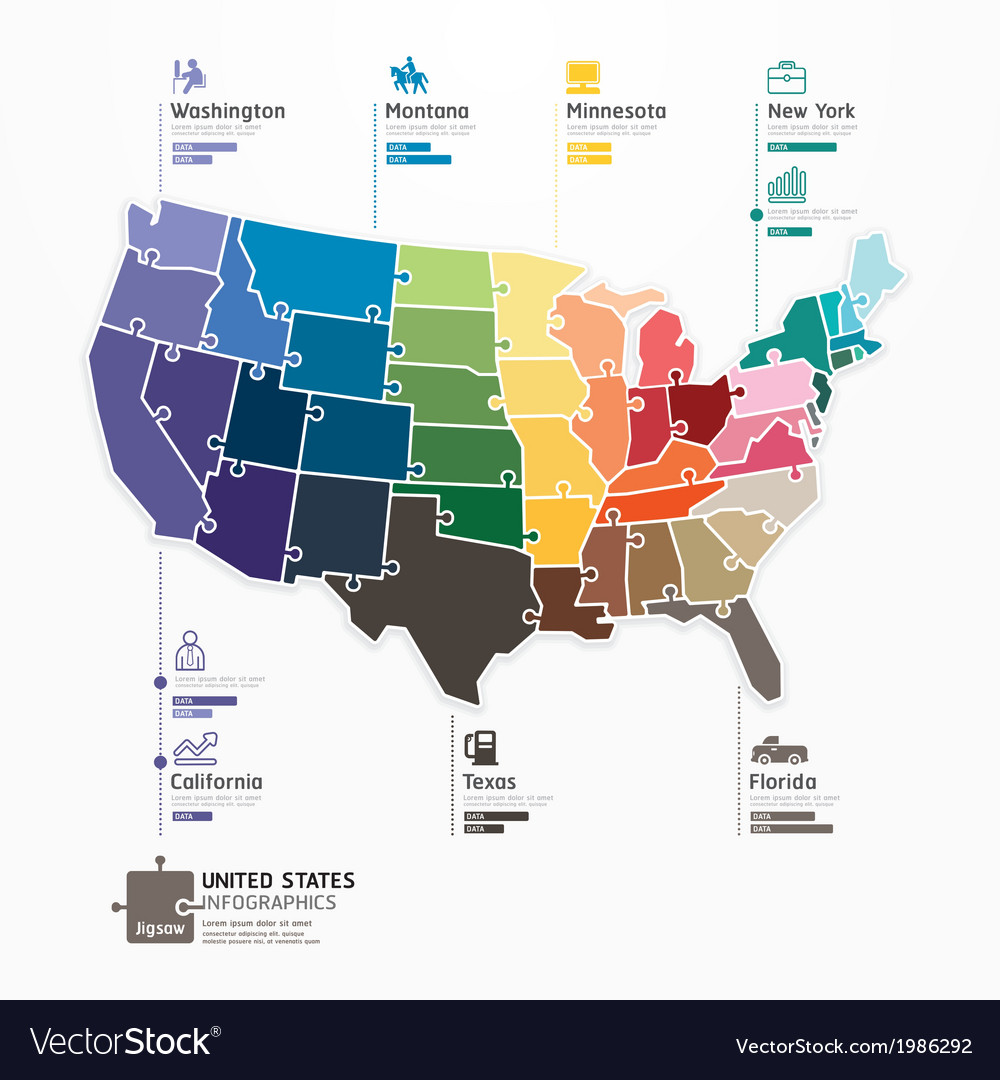 united states map infographic