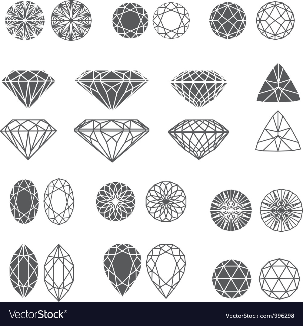 Diamonds Royalty Free Vector Image - VectorStock