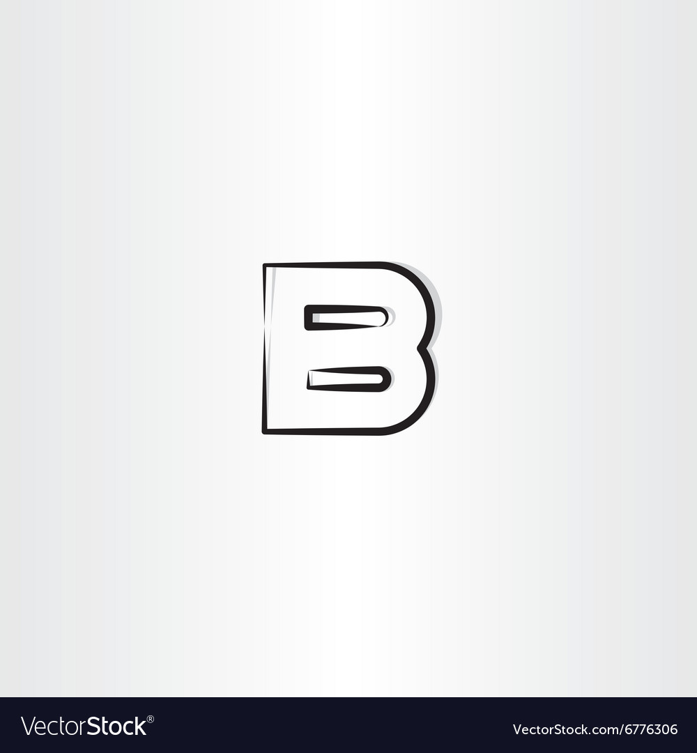 Logo letter b logotype b black symbol Royalty Free Vector Logo letter b logotype b black symbol Royalty Free Vector