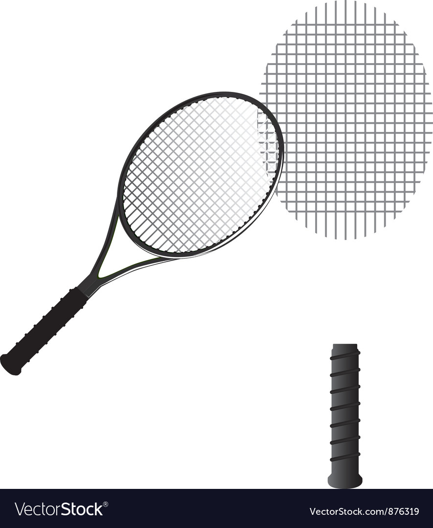 Download Tennis Racket Royalty Free Vector Image - VectorStock