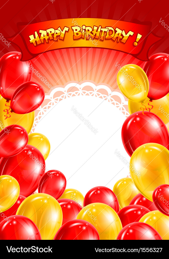 Happy birtday Royalty Free Vector Image - VectorStock