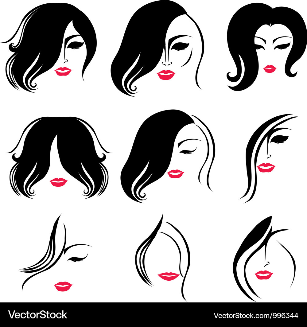 Woman hair Royalty Free Vector Image - VectorStock