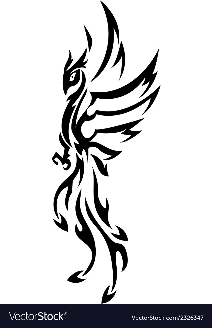phoenix tattoo tribal royalty free vector image vectorstock phoenix tattoo tribal royalty free vector image vectorstock