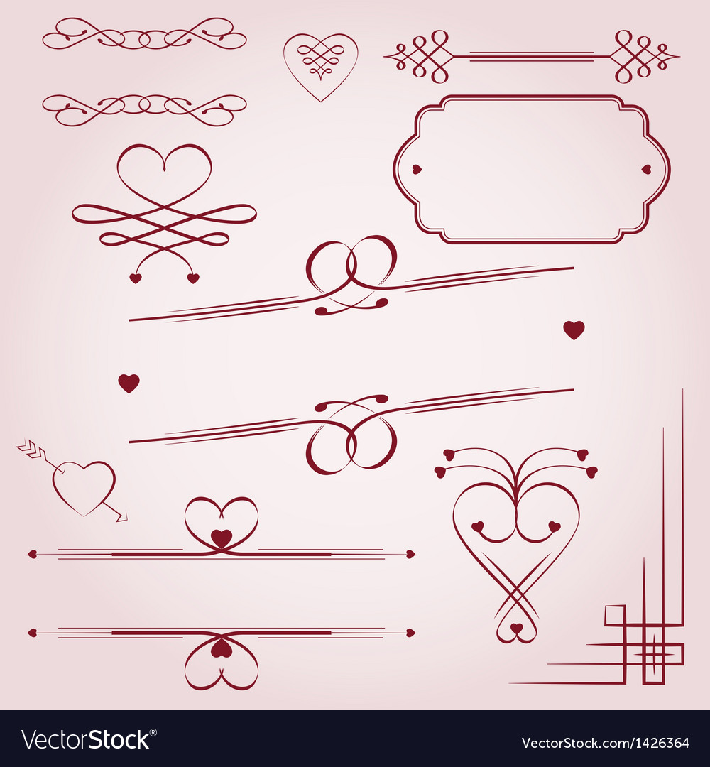 valentines day borders royalty free vector image day borders