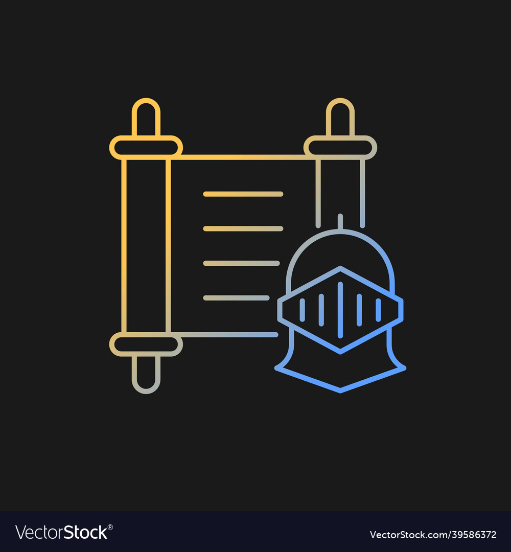 History Gradient Icon For Dark Theme Royalty Free Vector History Gradient Icon For Dark Theme Royalty Free Vector