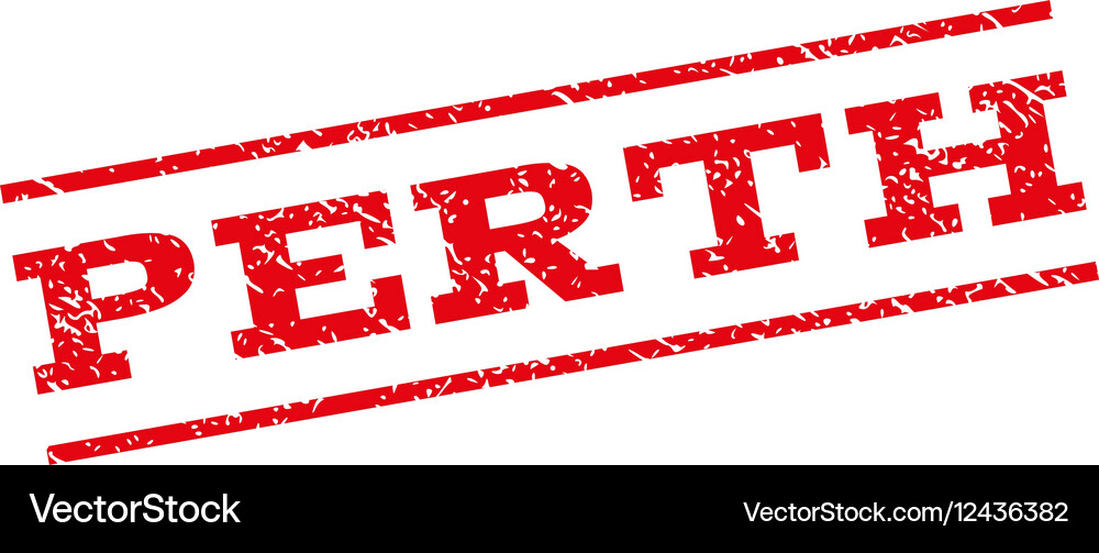 Perth watermark stamp Royalty Free Vector Image