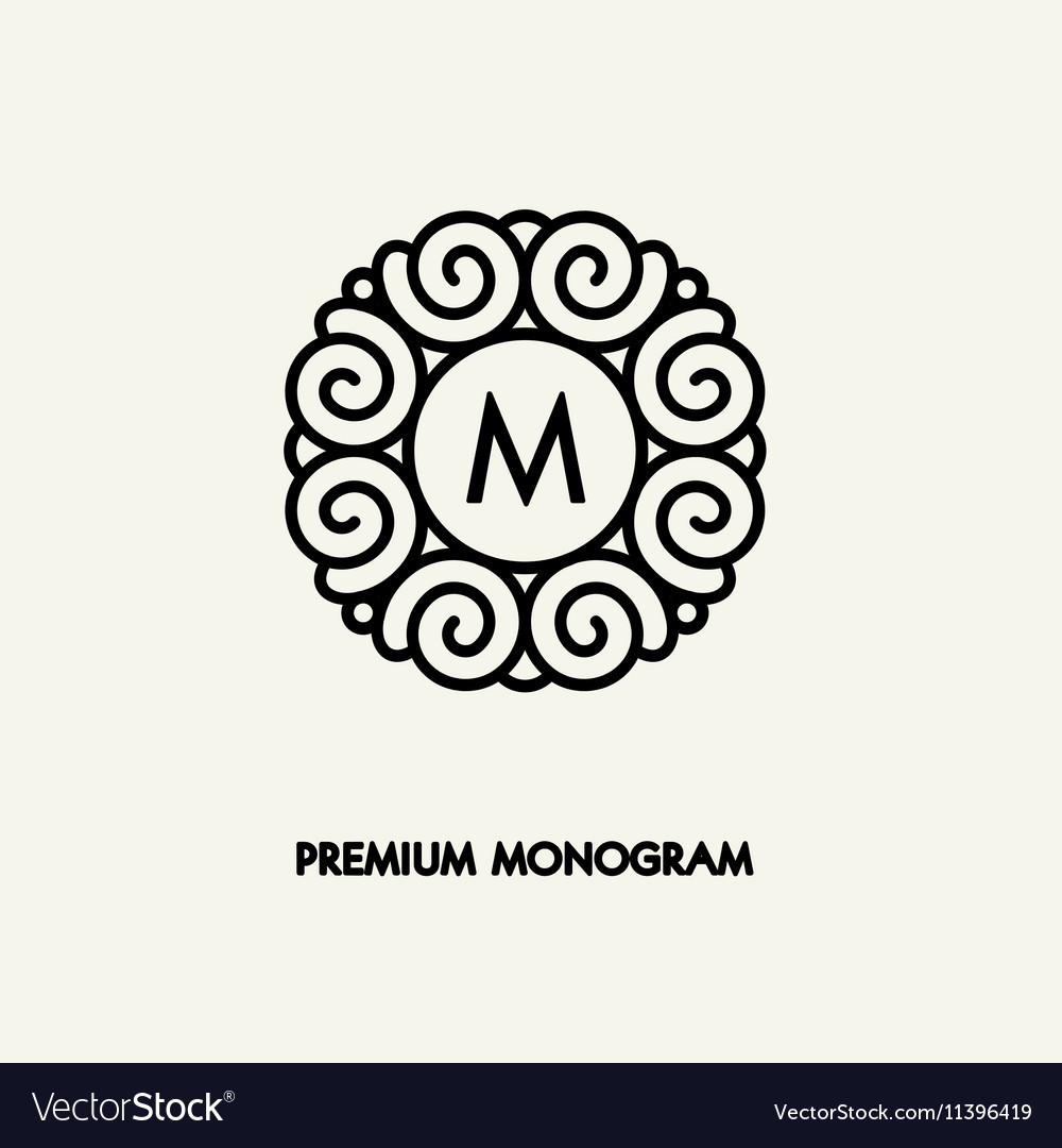round logo template