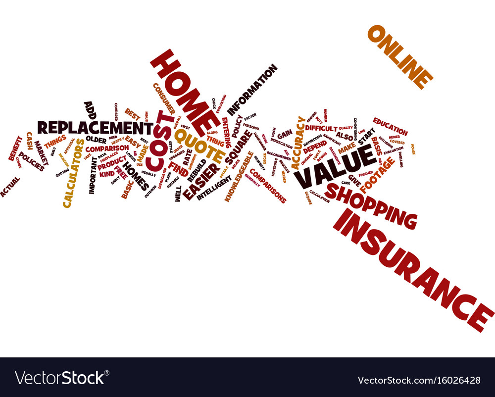 Free Home Insurance Quote It S And Easy Text Vector Image Free Home Insurance Quote It S And Easy Text Vector Image