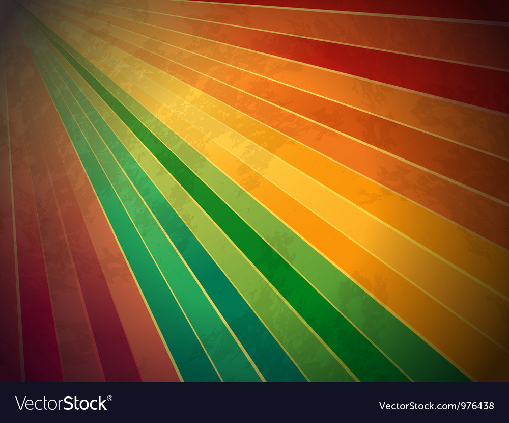 Retro rainbow starburst background Royalty Free Vector ...