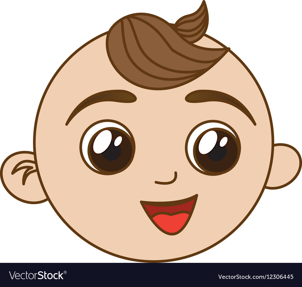 Baby Boy Face Coloring Page Baby Boy Face Coloring Page
