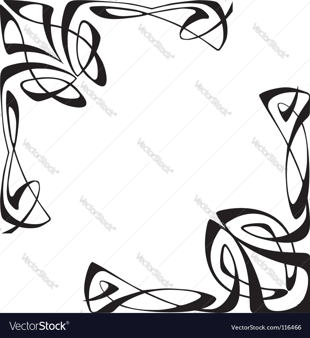 Art Nouveau Border Designs Art Nouveau Border Designs