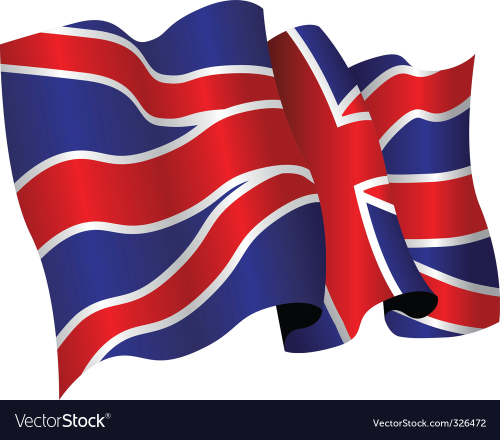 Download British flag Royalty Free Vector Image - VectorStock