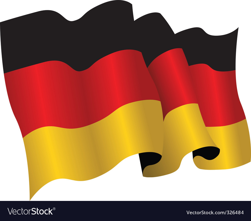 Germany flag Royalty Free Vector Image - VectorStock