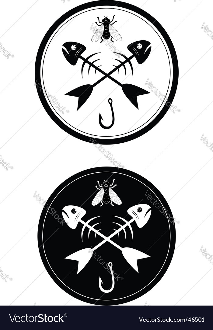 Download Sign of fishing Royalty Free Vector Image - VectorStock