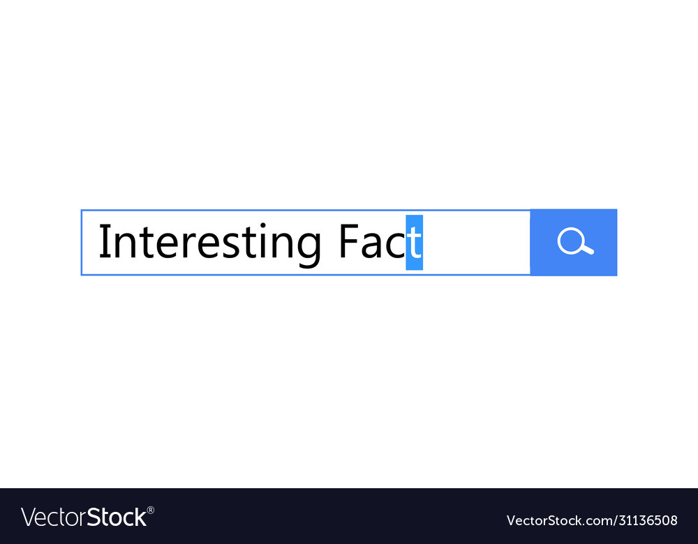 Search query in bar for browser template Vector Image