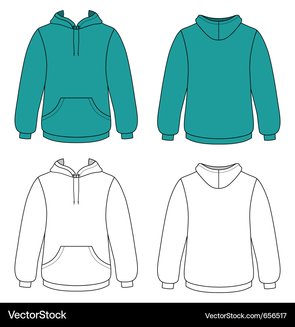 shirt vector hooded t Unisex Vector Royalty Image  Free  hoodie VectorStock