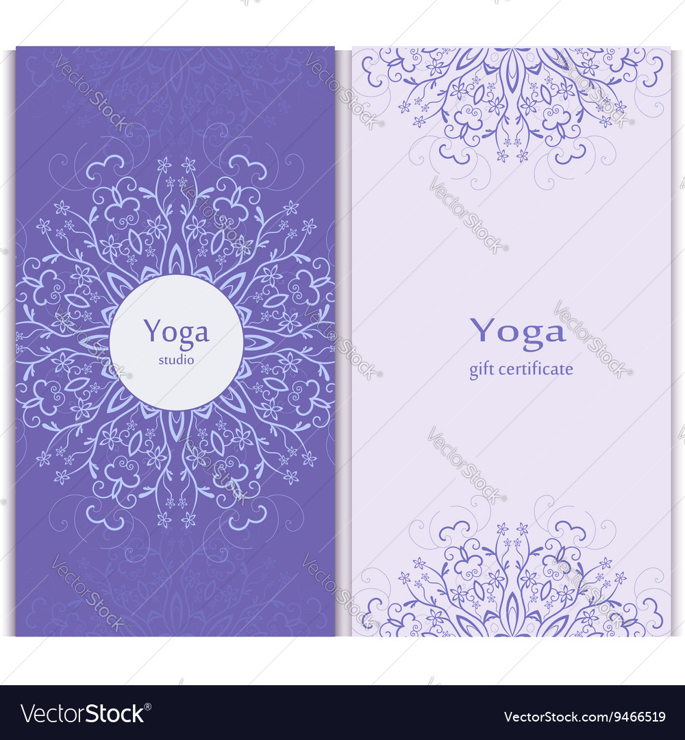 yoga gift certificate template