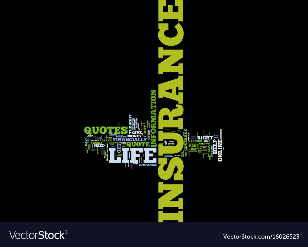 Free Life Insurance Quote Brilliant Free Life Insurance Quotes Text Background Word Vector Image Free Life Insurance Quote Simple Free Life Insurance Quotes Text Background Word Vector Image