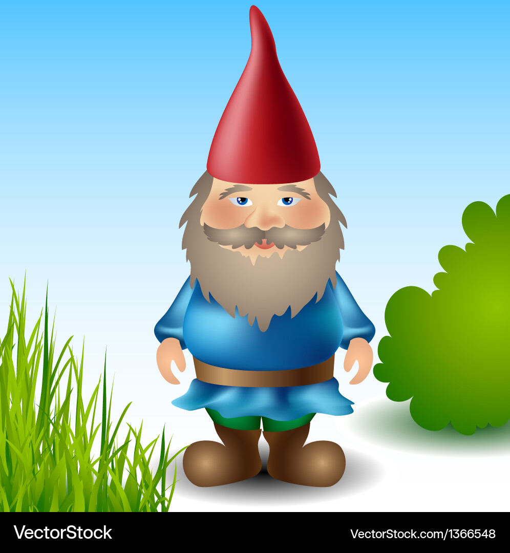 Garden gnome Royalty Free Vector Image - VectorStock