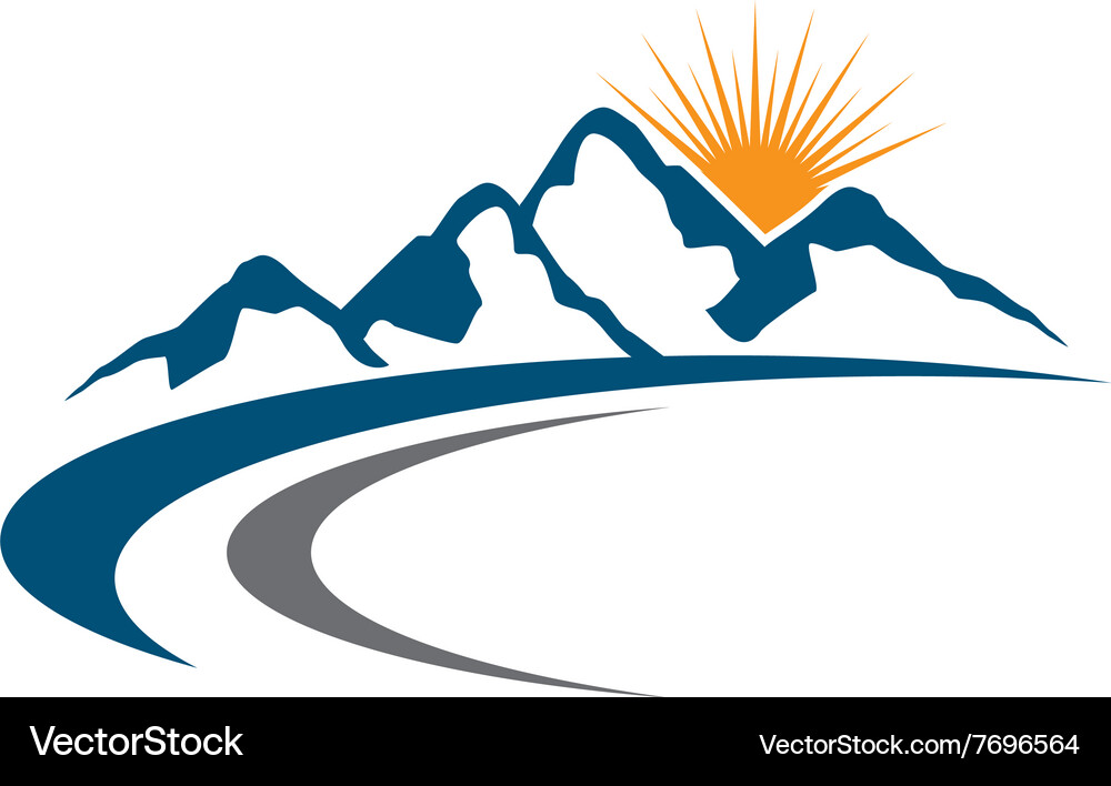 Mountains Logo Royalty Free Vector Image - VectorStock