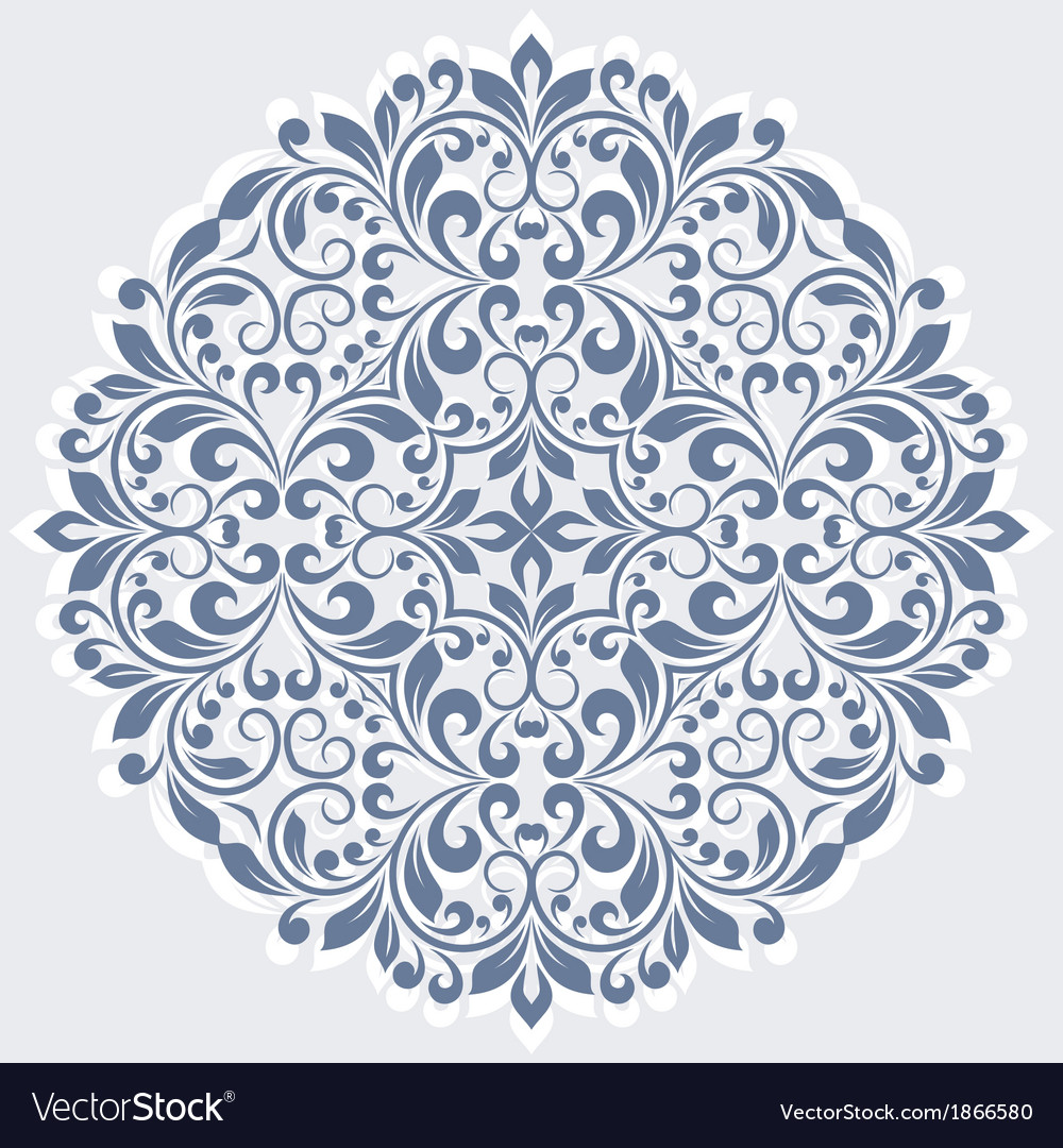 Download Round floral pattern Royalty Free Vector Image