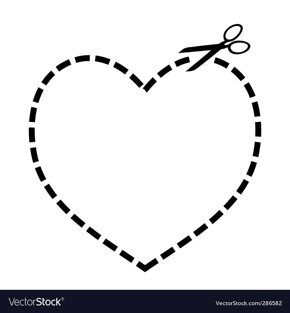 cut-out-heart-royalty-free-vector-image-vectorstock