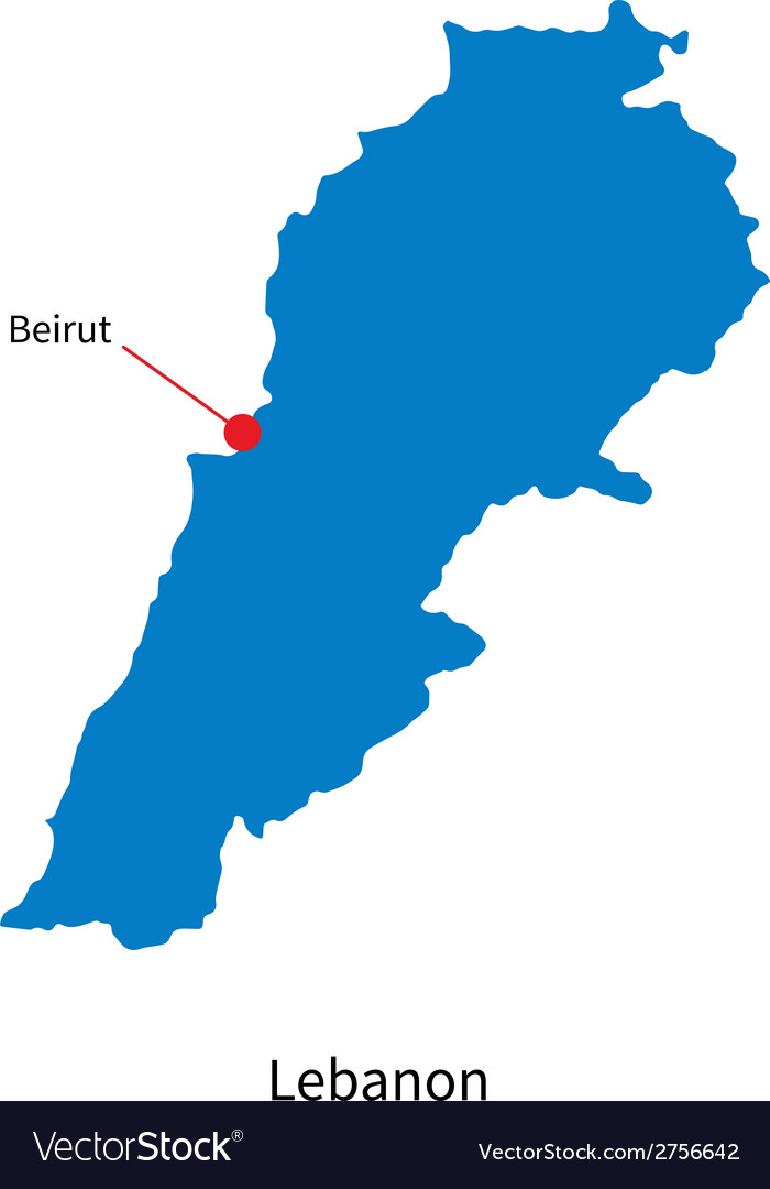 Vector map Beirut Lebanon ai