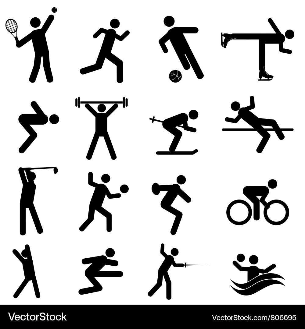 Olympic sport icons Vector Image by soleilc Image 806695 VectorStock