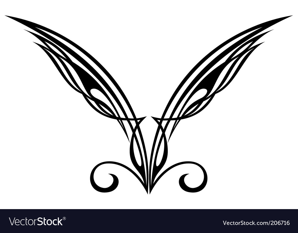 wings tattoo design elements royalty free vector image wings tattoo design elements royalty free vector image